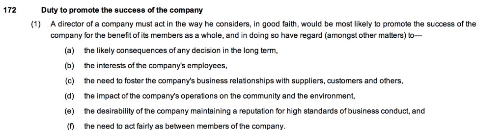 s.172 Companies Act 2006