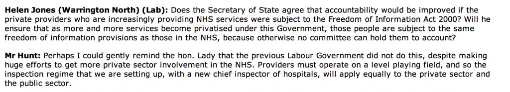 NHS accountability