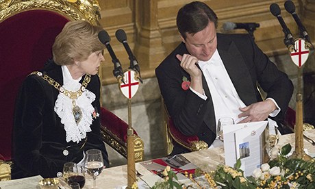 David Cameron at Lord Mayor's Banquet