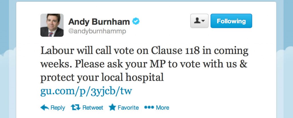 Burnham tweet